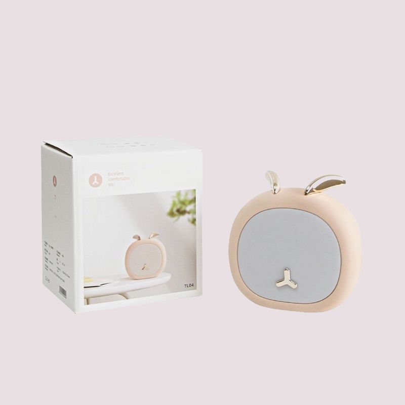 cute bunny pet night light with box pastel pink and gold color 800x800