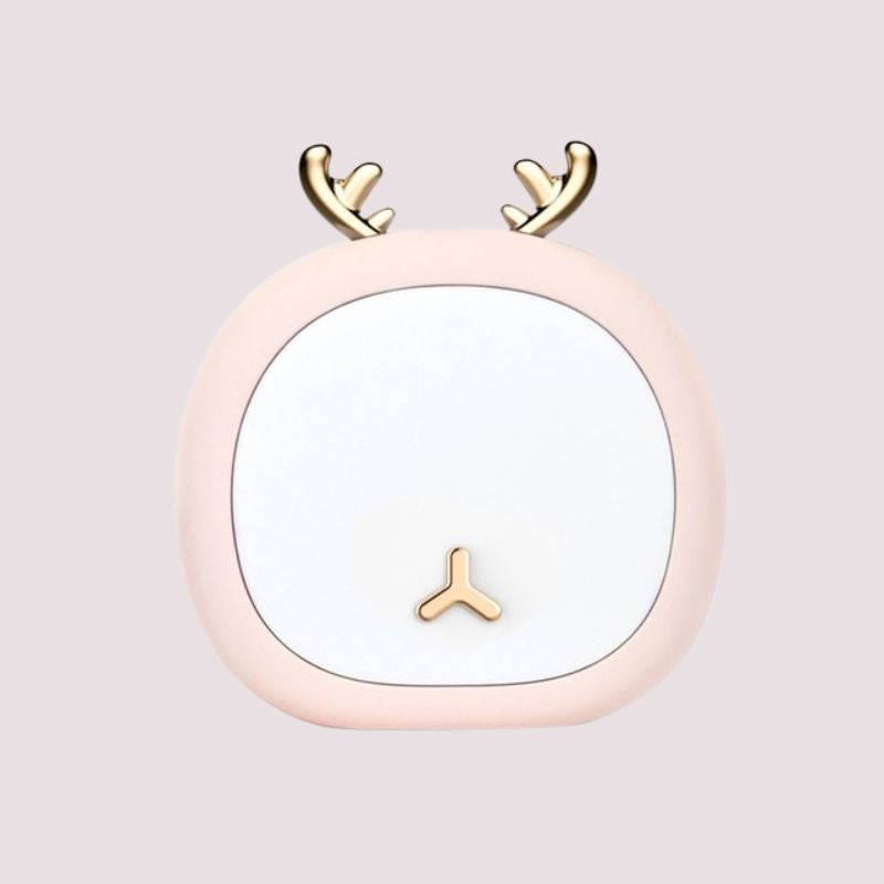 cute deer pet night light pastel pink gold 800x800