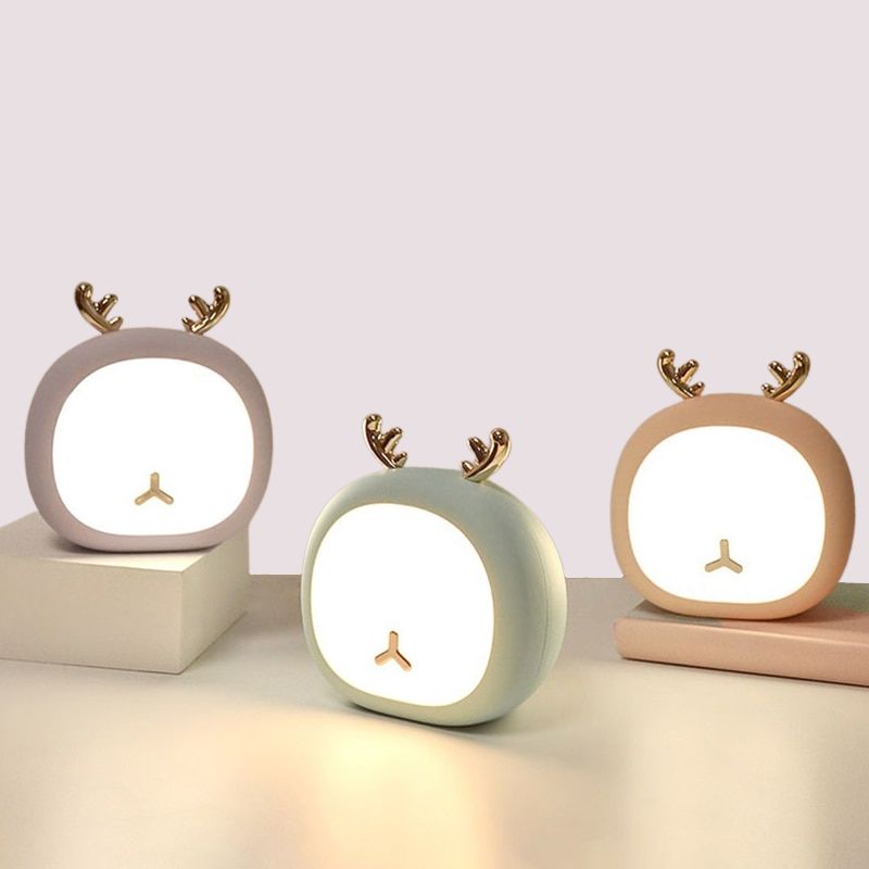 cute deer pet night lights on a desk 800x800