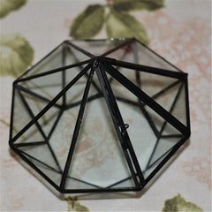 empty diamond shaped glass terrarium top view 800x800