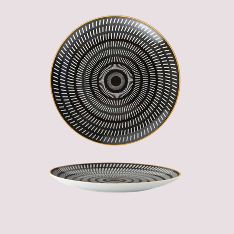 geometric pattern ceramic plate design A 800x800