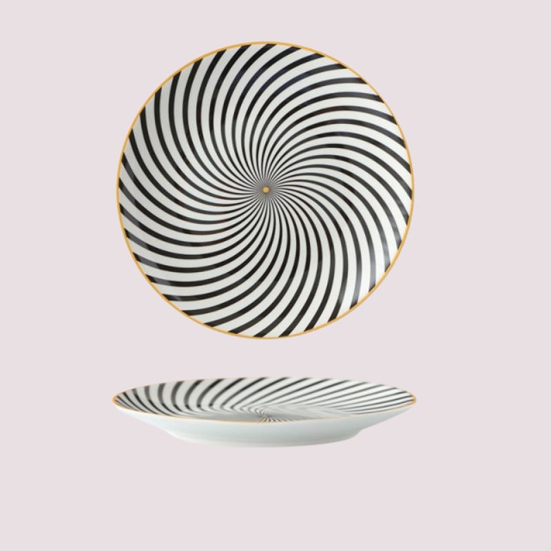 geometric pattern ceramic plate design B 800x800