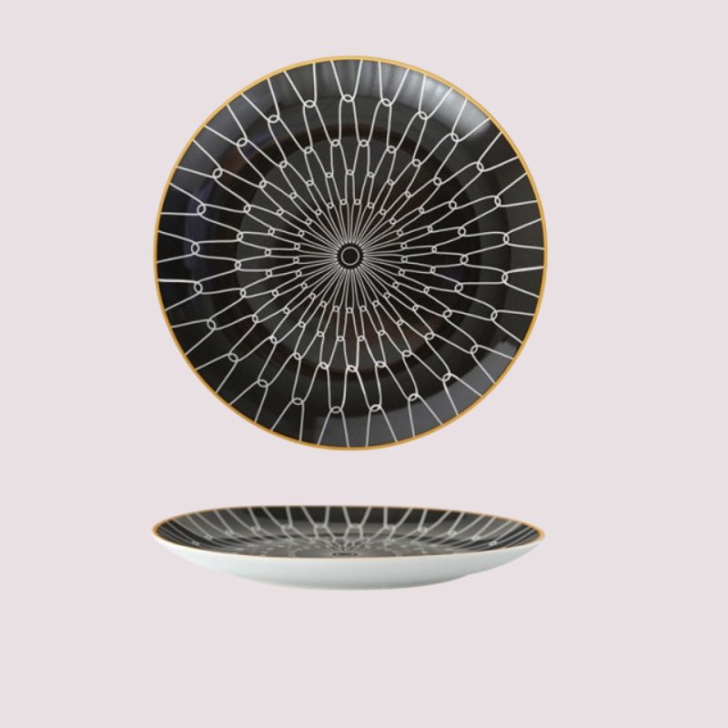 geometric pattern ceramic plate design C 800x800