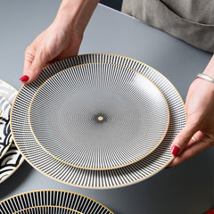 geometric pattern ceramic plates design set 800x800