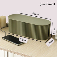 green plug board cable storage box small dimensions 800x800